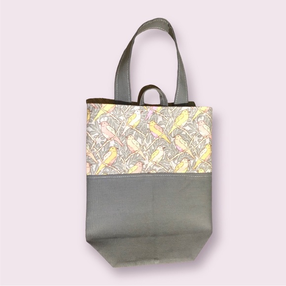 Reusable Shopper Tote bag, shopping bag Organizer, Foldable Cotton Fabric bag - Picture 6 of 9